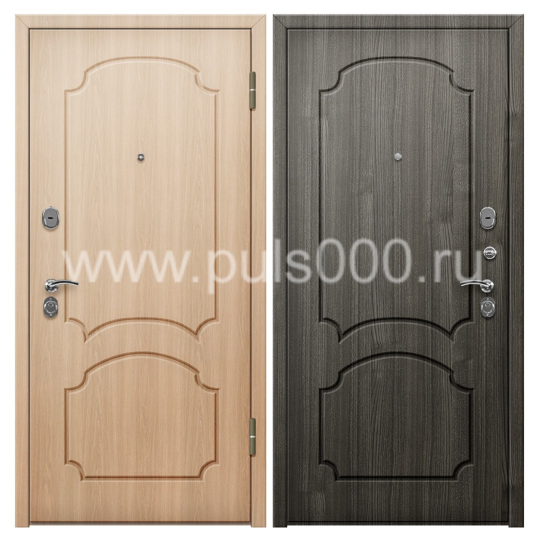 Входная уличная дверь с МДФ в коттедж MDF-204, цена 42 000  руб.